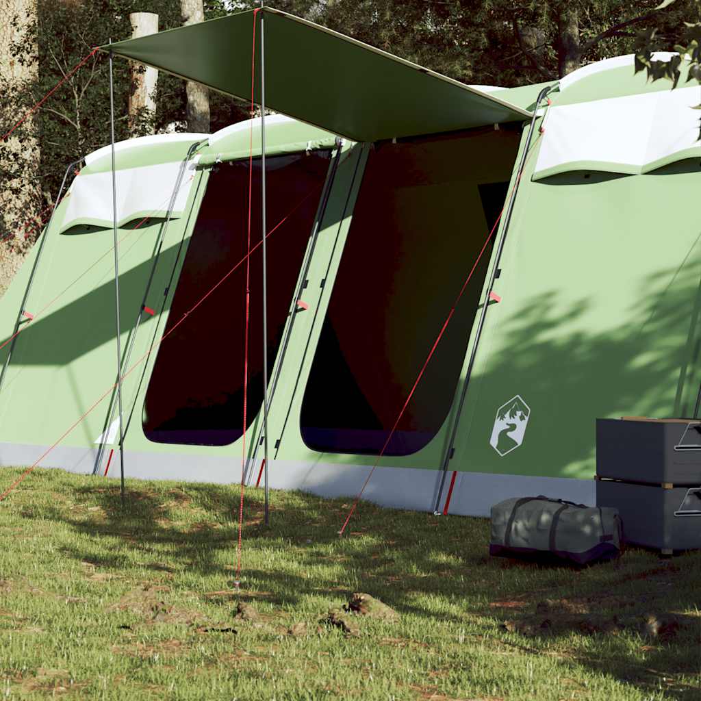 8-personers campingtelt vandtæt grøn billede