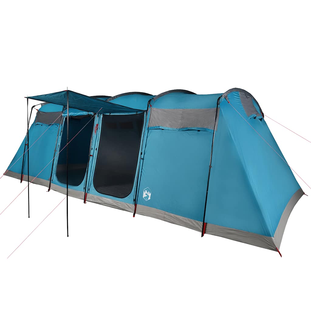 10-personers campingtelt vandtæt blå