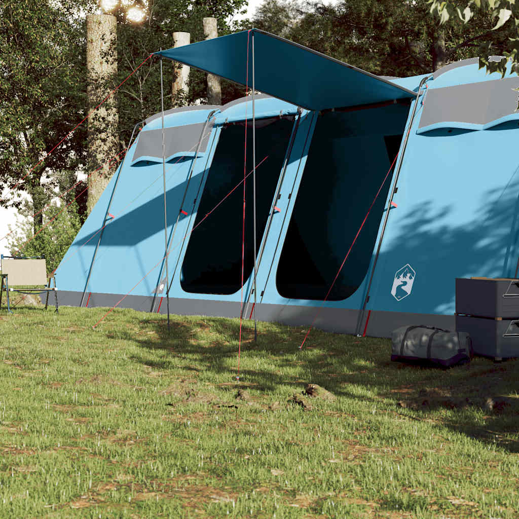 10-personers campingtelt vandtæt blå