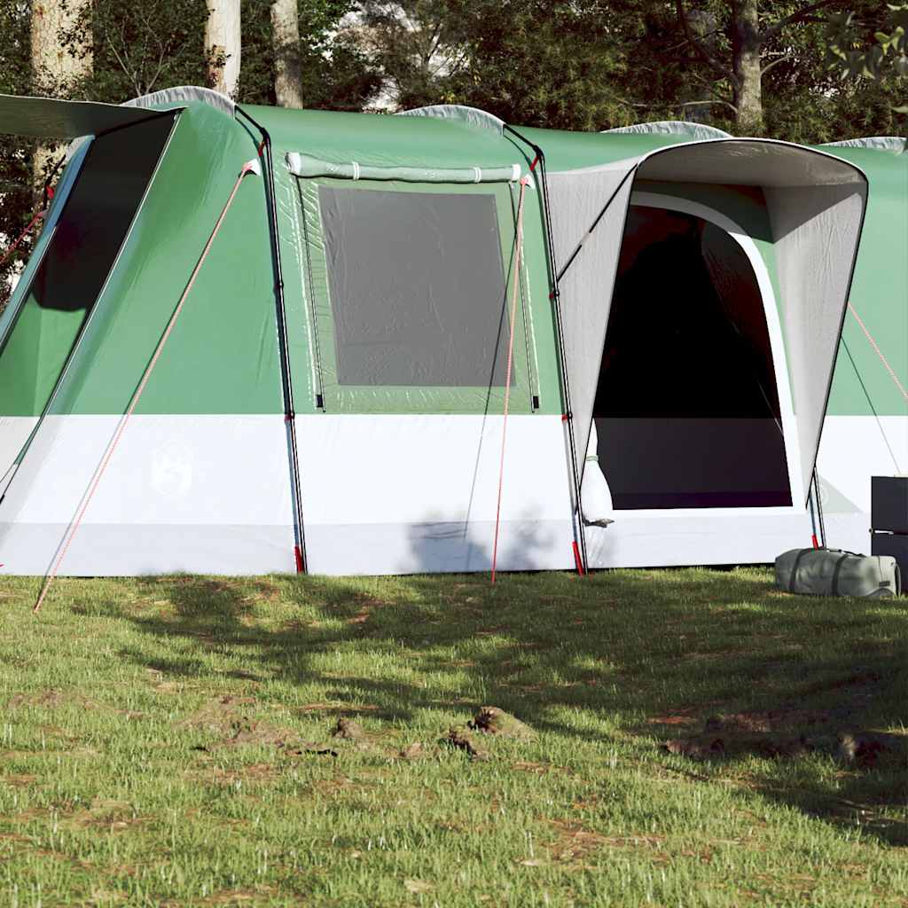 4-personers campingtelt vandtæt grøn billede
