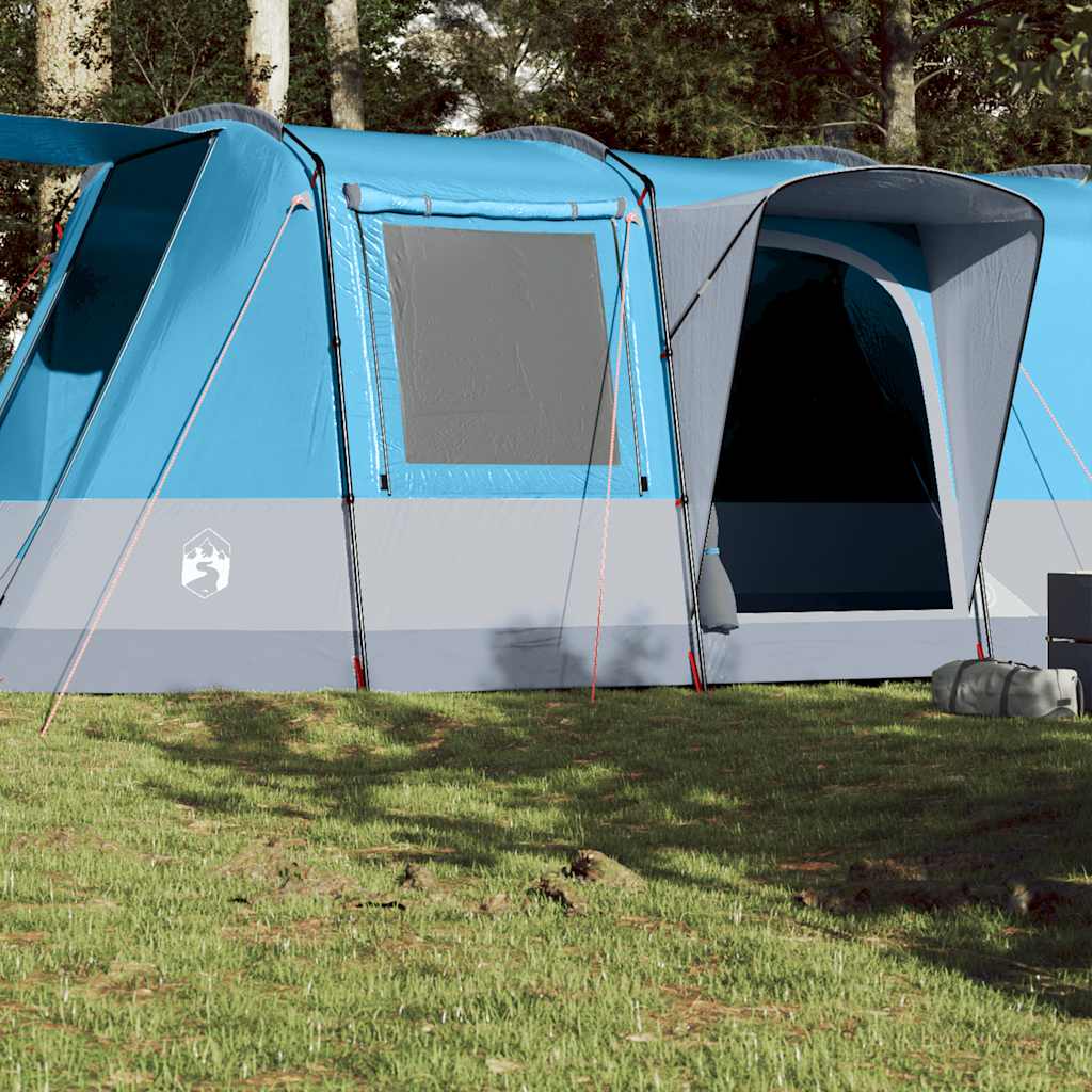 4-personers campingtelt vandtæt blå billede