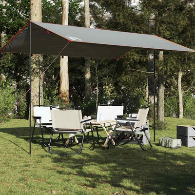 tarp 400x294 cm vandtæt grå og orange