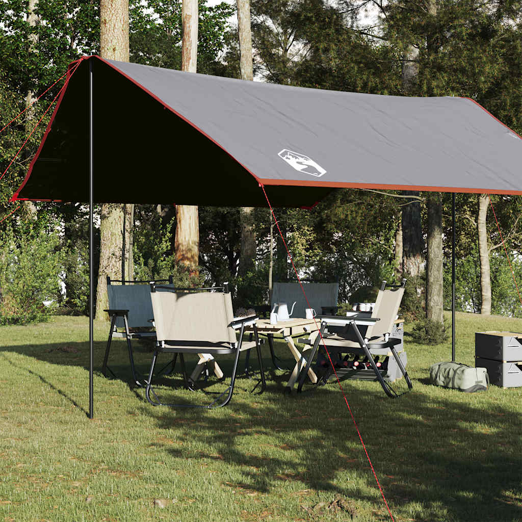 tarp 430x380x210 cm vandtæt grå og orange billede