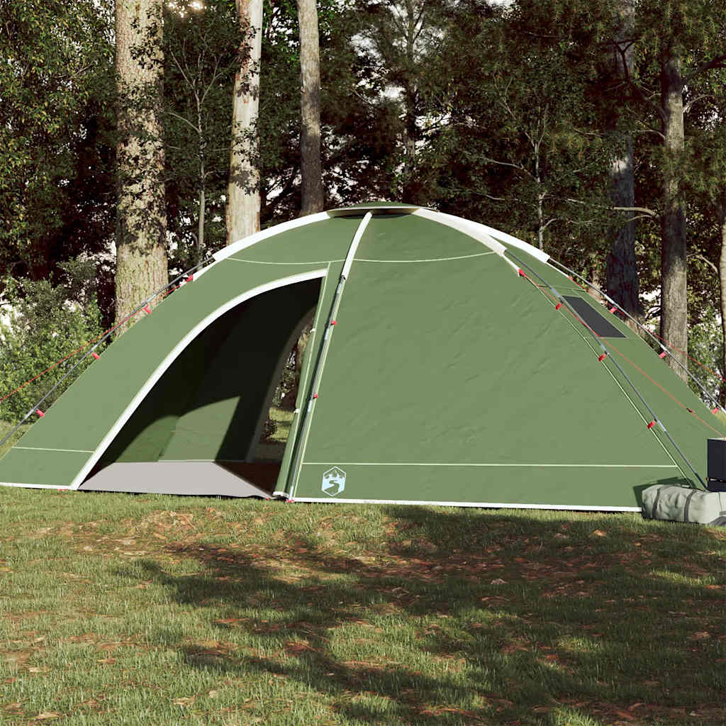 8-personers campingtelt vandtæt grøn billede