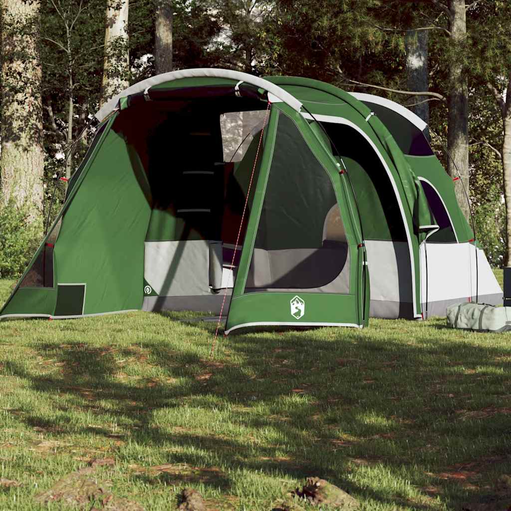 4-personers campingtelt vandtæt grøn billede