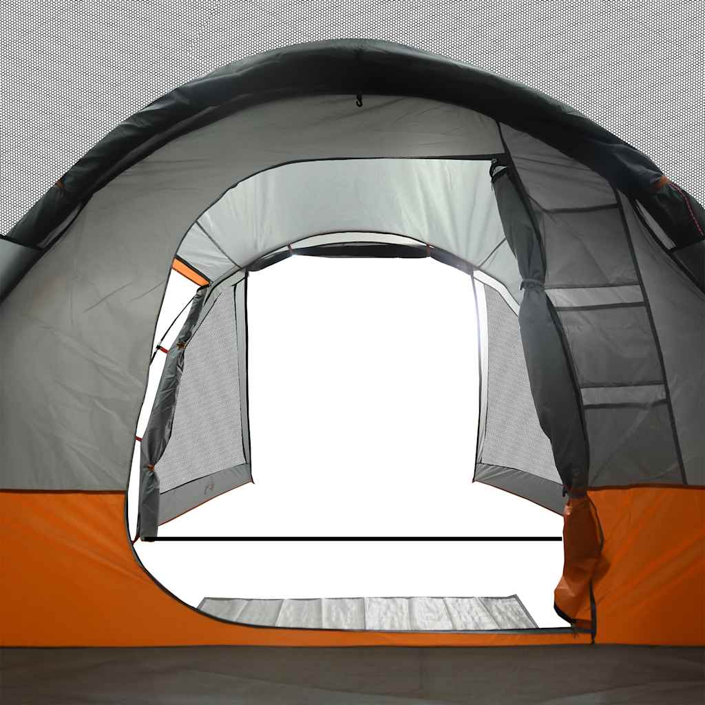 4-personers campingtelt vandtæt tunneltelt grå