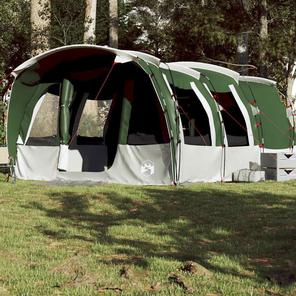 8-personers campingtelt vandtæt grøn billede