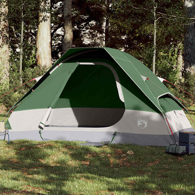 2-personers campingtelt vandtæt kuppel grøn