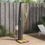 havebruser 55x60x224 cm polyrattan og akacietræ sort