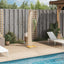 havebruser 55x60x224 cm polyrattan og akacietræ beige