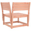 hjørnemodul til havesofa 73x73x78 cm massivt douglasgran