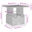 havebord 80x80x71 cm polyrattan og akacietræ sort