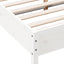 sengeramme uden madras 140x200 cm massivt fyrretræ hvid