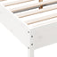 sengeramme uden madras 140x190 cm massivt fyrretræ hvid