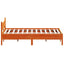 sengeramme uden madras 140x190 cm massivt fyrretræ gyldenbrun