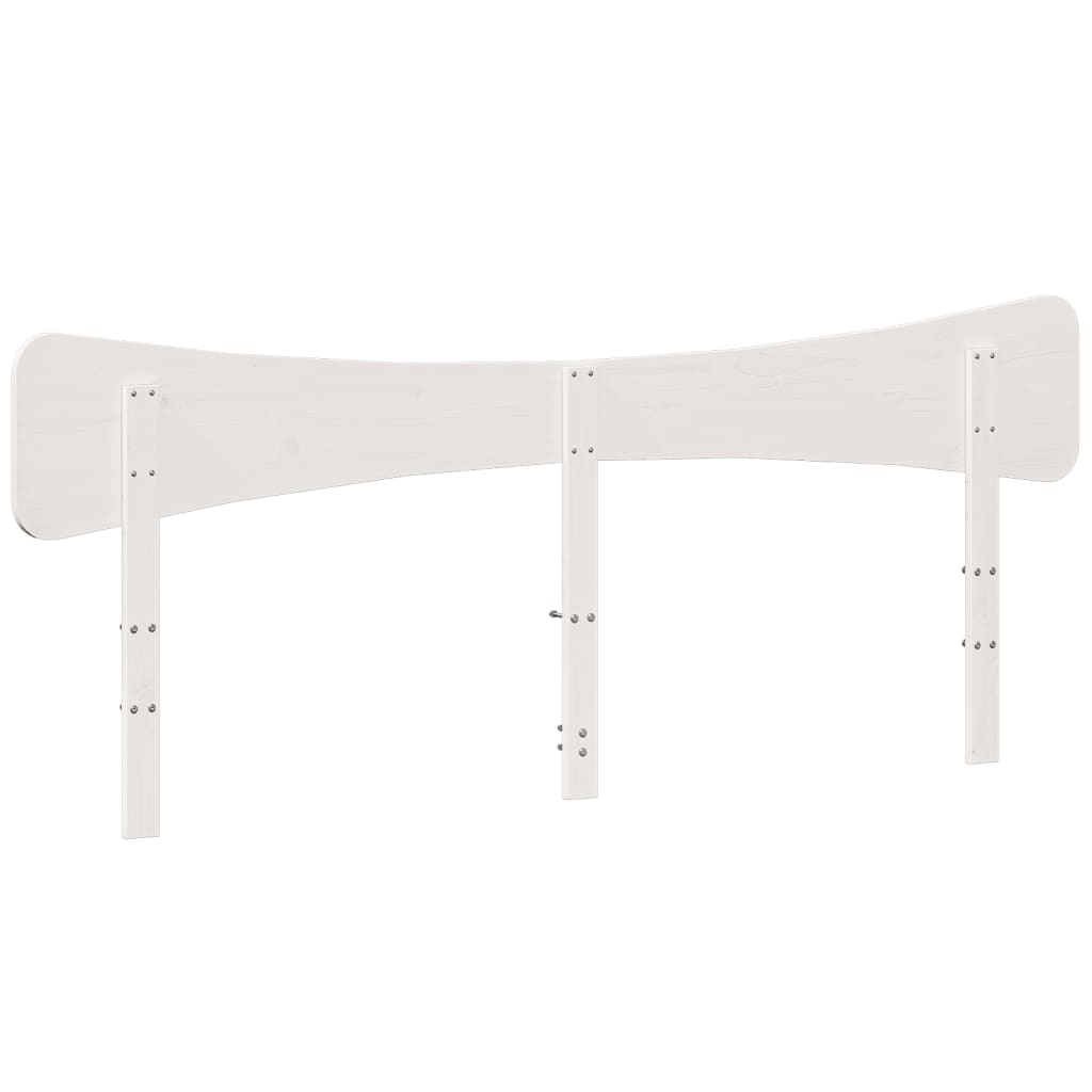 sengegavl 180 cm massivt fyrretræ hvid