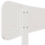 sengegavl 160 cm massivt fyrretræ hvid