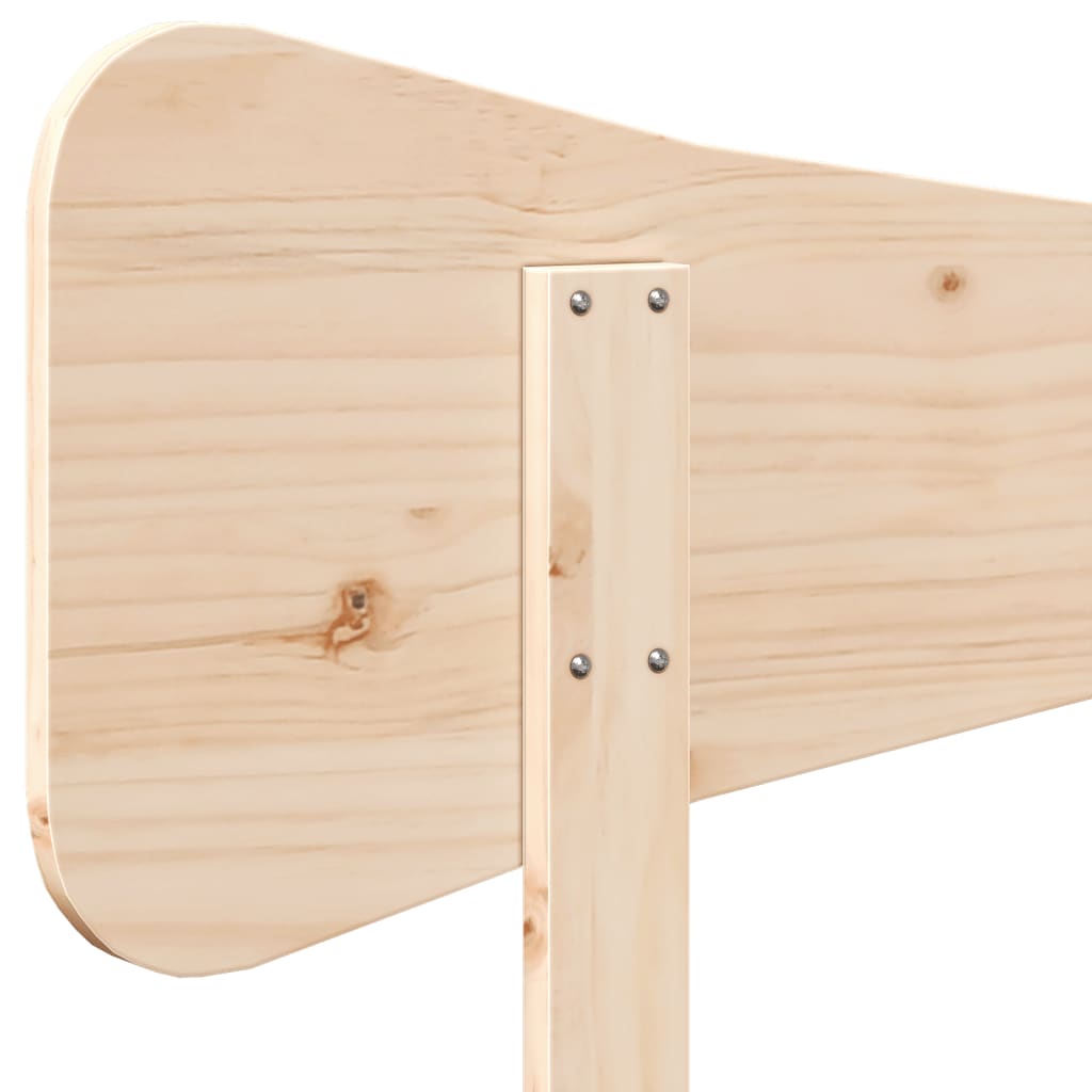sengegavl 135 cm massivt fyrretræ