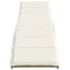 liggestol med hynde 55x199x50 cm polyrattan beige