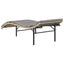 liggestol med hynde 55x199x50 cm polyrattan beige