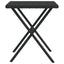 liggestole 2 stk. med bord polyrattan sort
