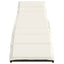 liggestole 2 stk. med bord polyrattan brun