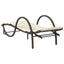 liggestol med hynde 60x199x42 cm polyrattan brun