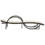 liggestole 2 stk. med bord polyrattan brun