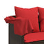 loungesofa med baldakin og hynder polyrattan brun