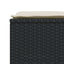 haveskamler 4 stk. med hynder polyrattan sort