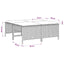 haveskamler 4 stk. med hynder polyrattan sort