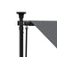 markise 300x150 cm sammenrullelig stof og stål antracitgrå