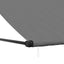 markise 400x150 cm sammenrullelig stof og stål antracitgrå
