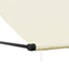 markise 300x150 cm sammenrullelig stof og stål cremefarvet