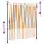 udendørs rullegardin 200x270 cm stof og stål orange og hvid