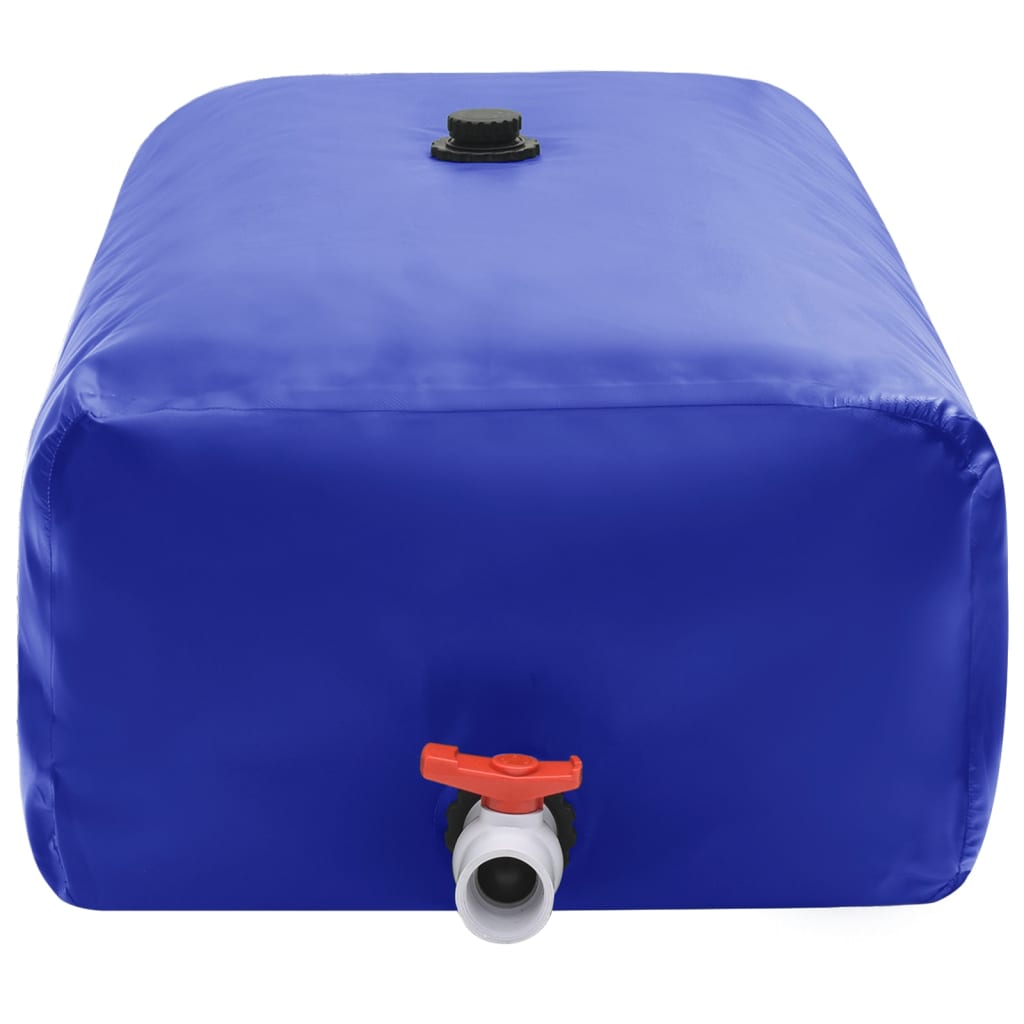 vandtank med hane sammenfoldelig 670 l PVC