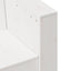 3-personers havesofa 189x60x62 cm massivt fyrretræ hvid