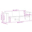 3-personers havesofa 189x60x62 cm massivt fyrretræ hvid