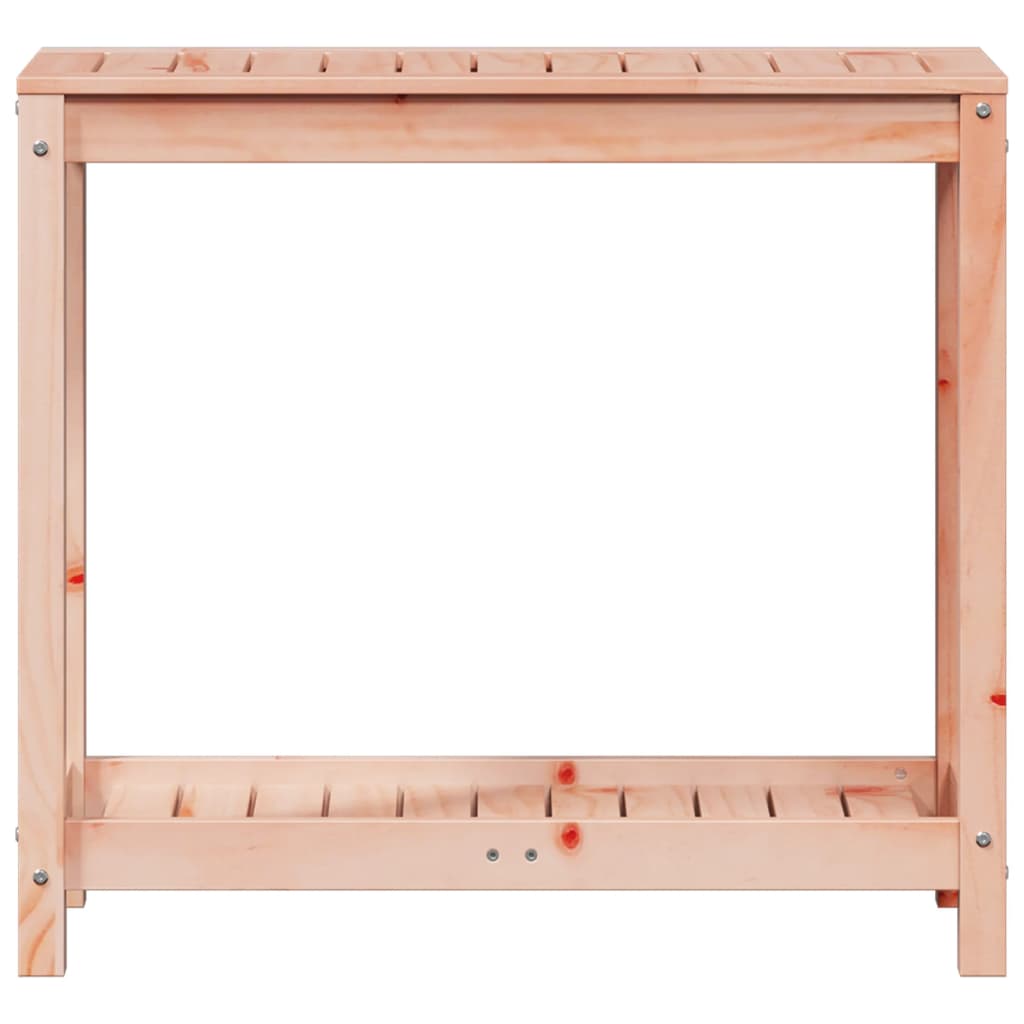 plantebord med hylde 82,5x35x75 cm massivt douglasgran