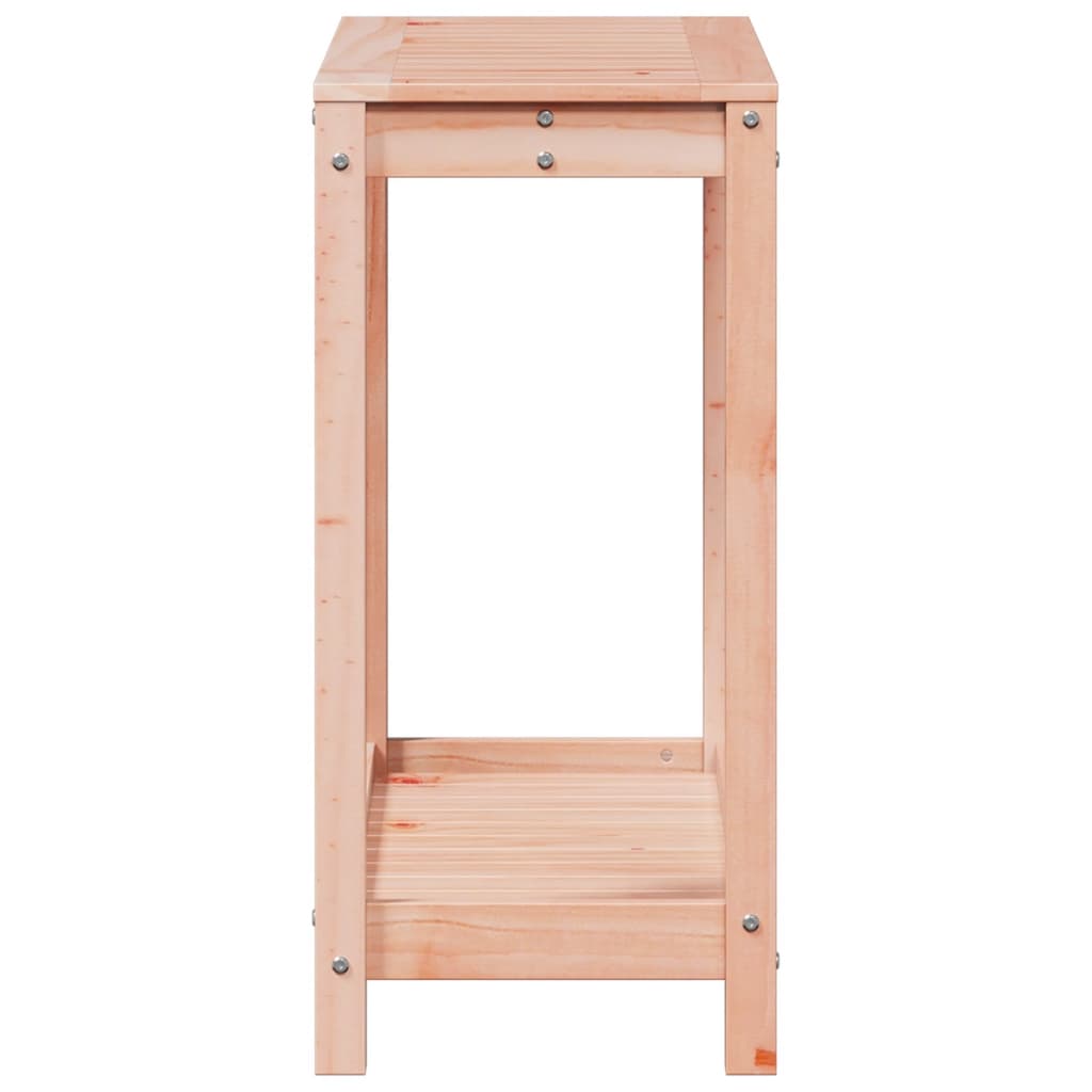 plantebord med hylde 82,5x35x75 cm massivt douglasgran
