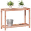 plantebord med hylde 108x35x75 cm massivt douglasgran