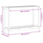 plantebord med hylde 108x35x75 cm massivt douglasgran