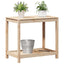 plantebord med hylde 82,5x50x75 cm massivt fyrretræ