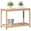 plantebord med hylde 108x50x75 cm massivt fyrretræ