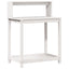 plantebord med hylder 82,5x50x109,5 cm massivt fyrretræ hvid