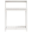 plantebord med hylder 82,5x50x109,5 cm massivt fyrretræ hvid