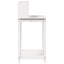 plantebord med hylder 82,5x50x109,5 cm massivt fyrretræ hvid