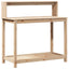 plantebord med hylder 108x50x109,5 cm massivt fyrretræ