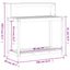 plantebord med hylder 108x50x109,5 cm massivt fyrretræ