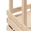 udendørs barbord med tag 112,5x57x195,5 cm massivt træ